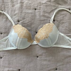 Anthropologie blue lace bra 32B